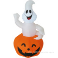 Happy Halloween inflatable white ghost pumpkin